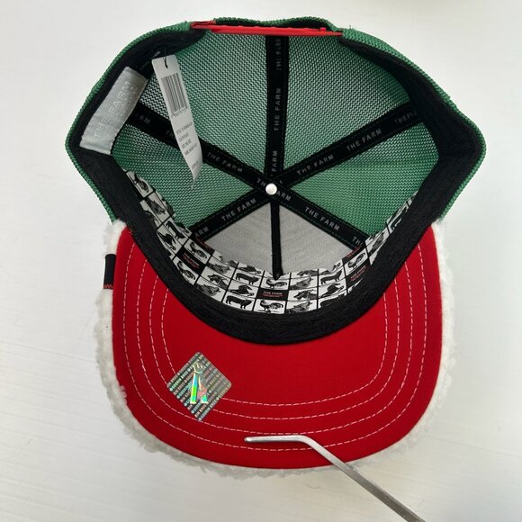 The Farm Hat Men Snap Back Naughty Spell Out List Dog Santa Fluffy Hype Core Cap - Picture 9 of 16